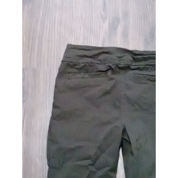 Carolina Belle Montreal Pant Women's Size 8  Elastic Waist Brown Pull On Cropped - Picture 6 of 7